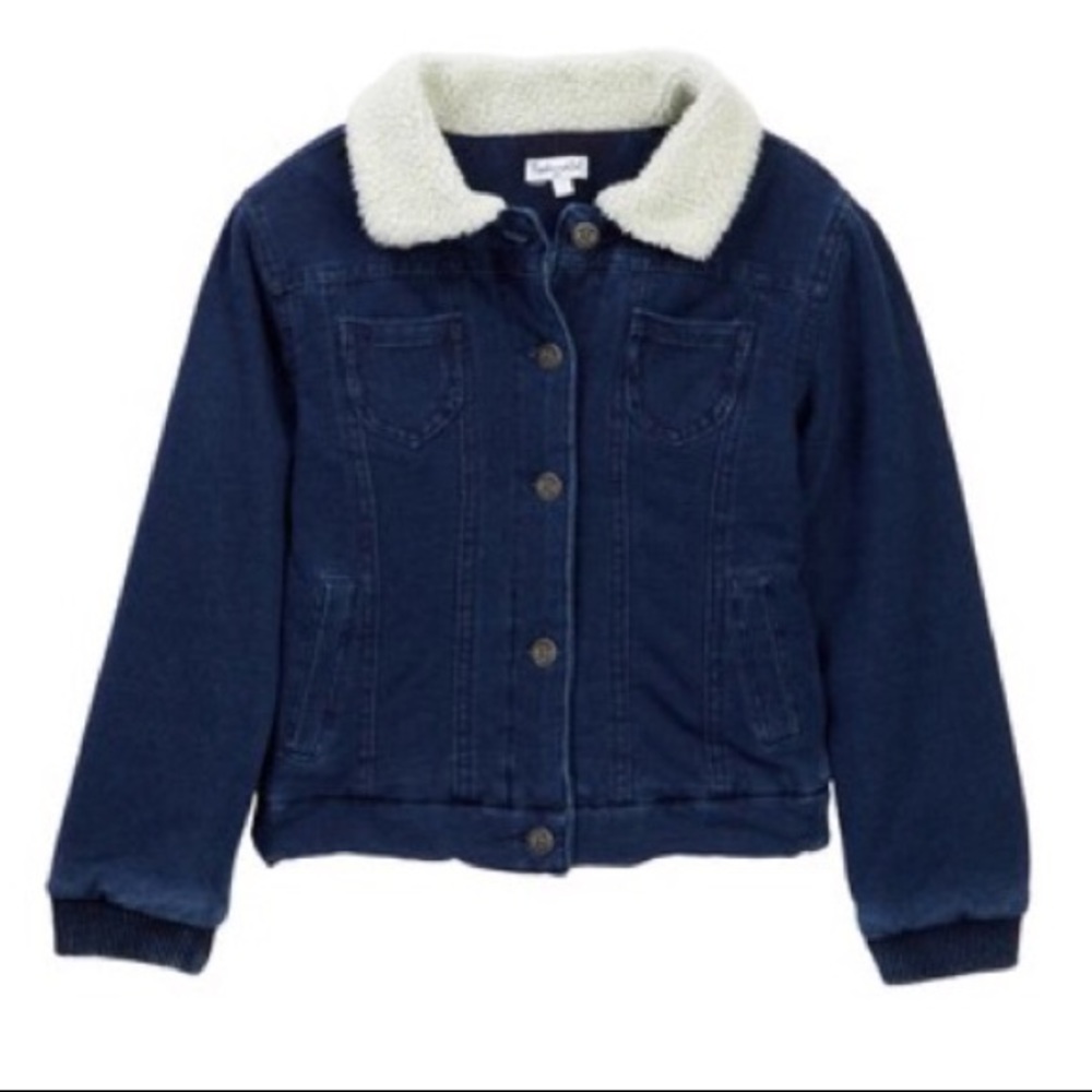 Splendid Extra Soft Denim & Shearling Jacket